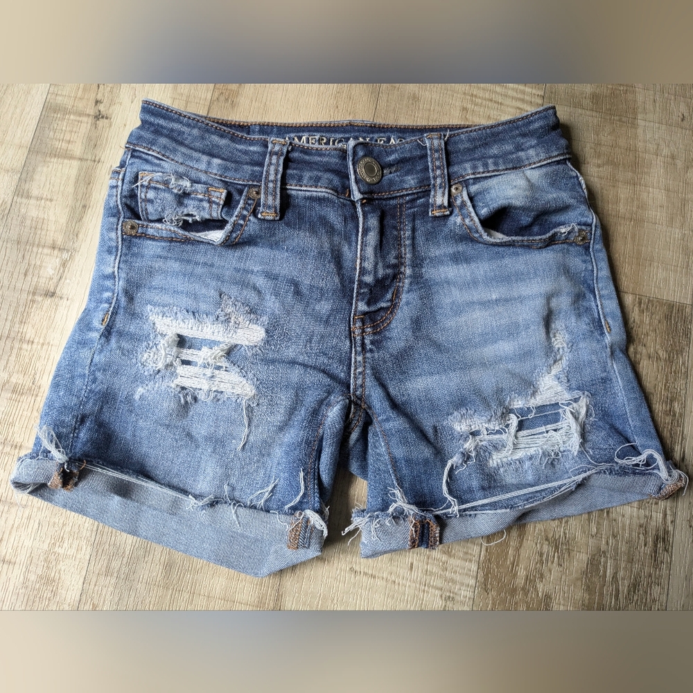 American Eagle Outfitters Distressed Jean Shorts